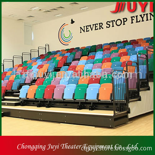 Chinese indoor arena gym bleachers with plastic arm seat/chair stadium JY-6211